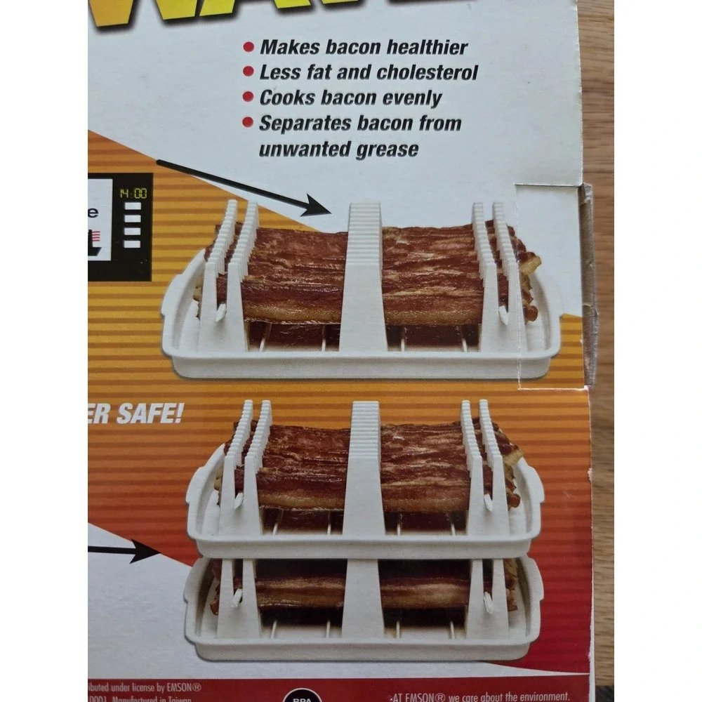 The Original Bacon Wave Microwave Bacon Tray Brand NEW In Box